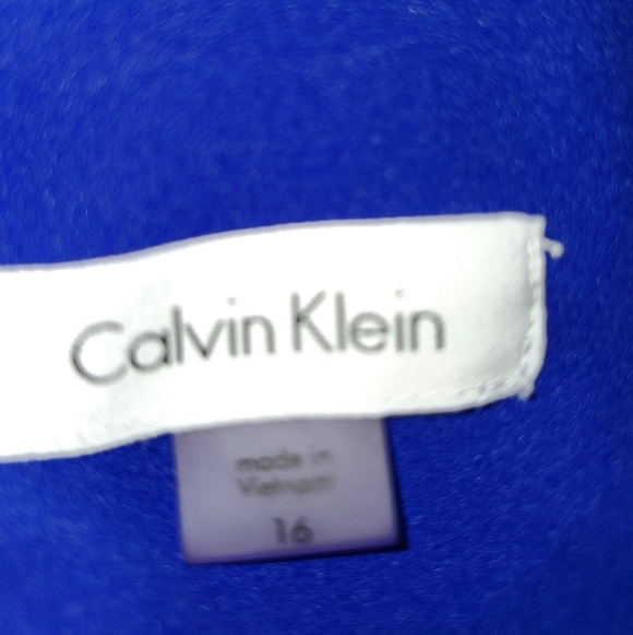 Calvin Klein Blue Long Sleeve Dress - Picture 5 of 5